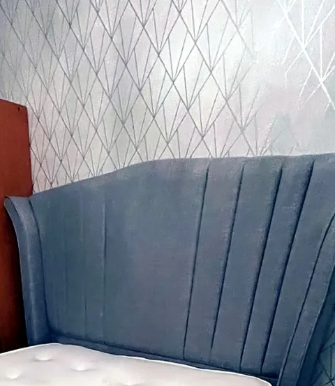 Wingback Bed Frame in Light Grey