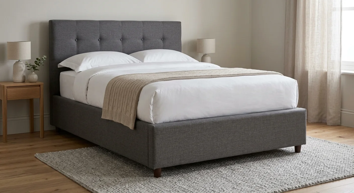Ottoman Gas Lift Upholstered Bed Frame